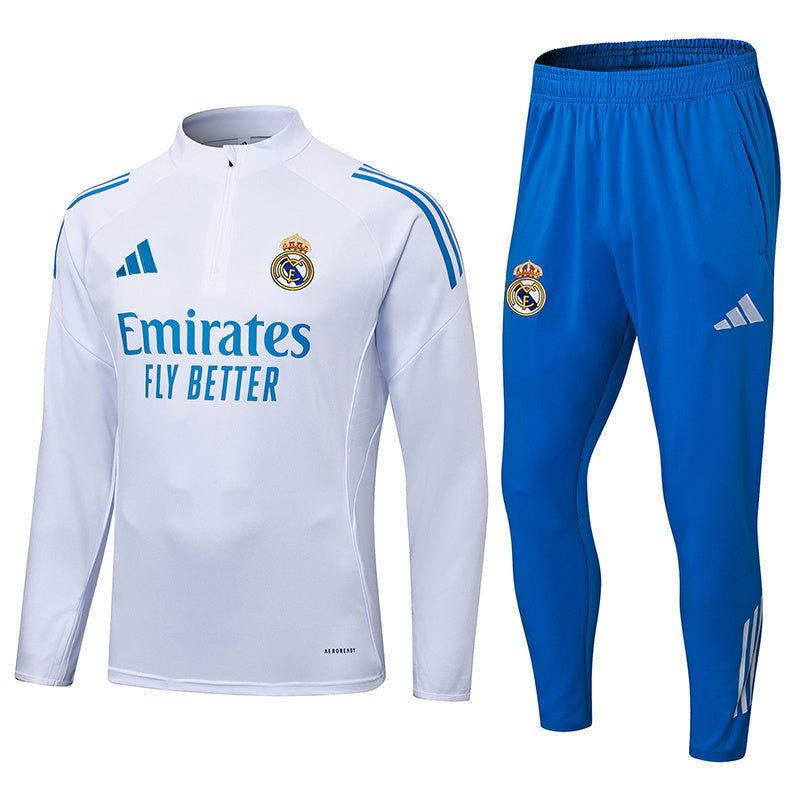 Kids Real Madrid Training Tracksuit 25-26