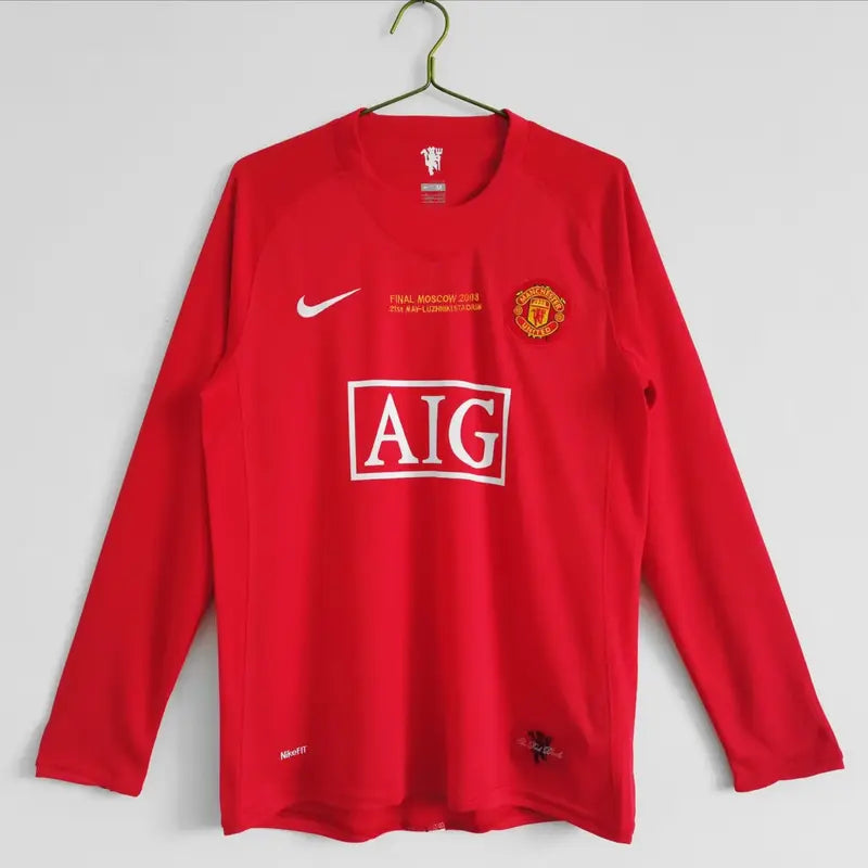 Manchester United Home 2007-08 Full Sleeves