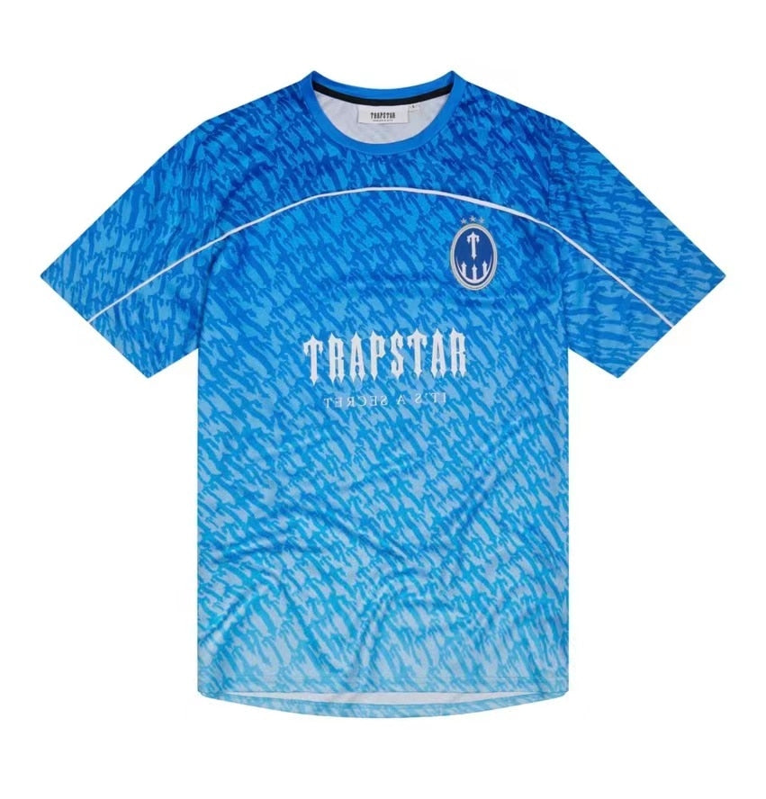 Trapstar Monogram Football Jersey Blue