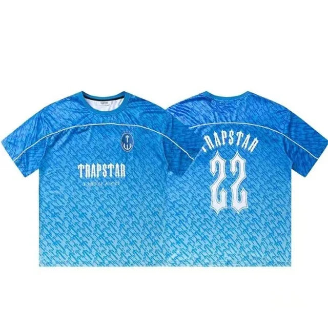 Trapstar Monogram Football Jersey Blue