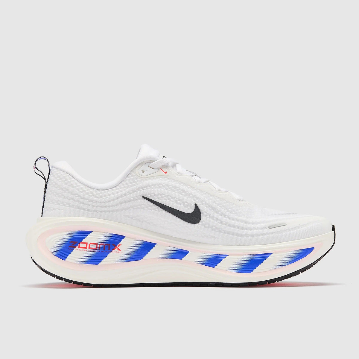 Nike Vomero Plus Men's Running Shoes - White/Black/Racer Blue/Bright Crimson/Silt Red