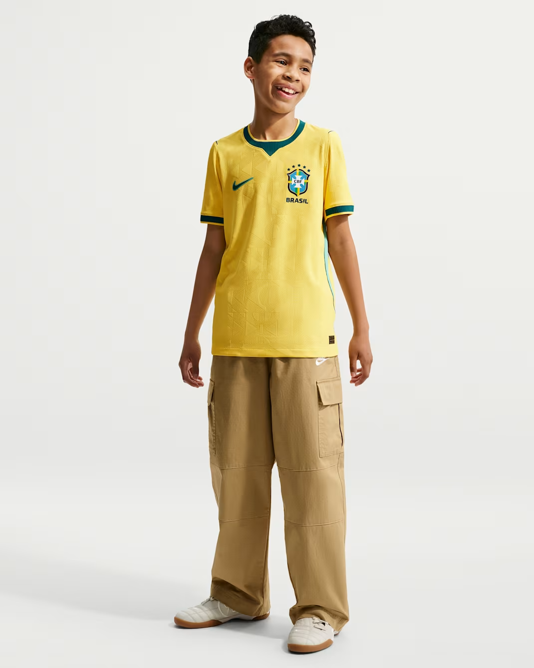 Brazil 2026 Match Home Mini Kit Full Set Shirt & Shorts