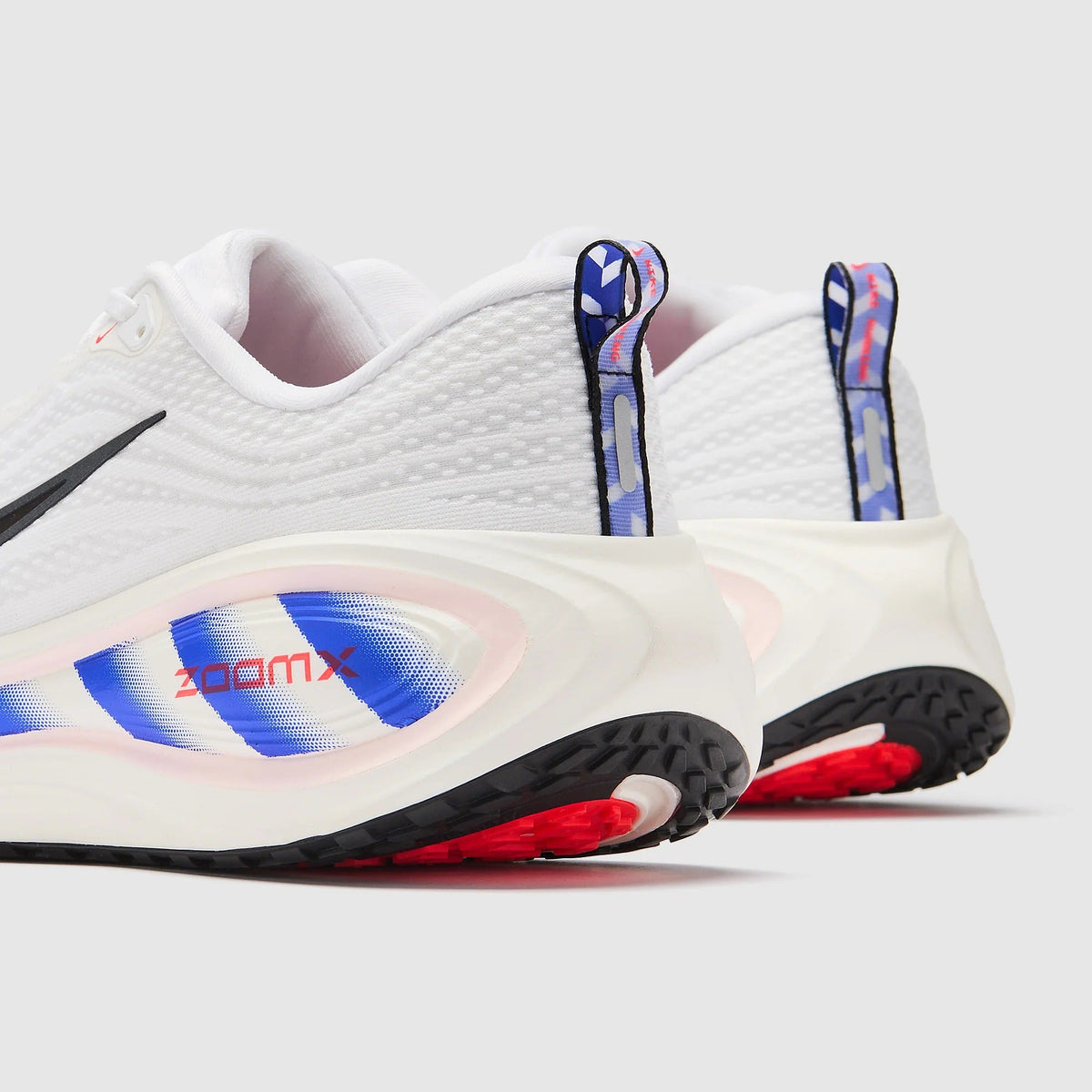 Nike Vomero Plus Men's Running Shoes - White/Black/Racer Blue/Bright Crimson/Silt Red