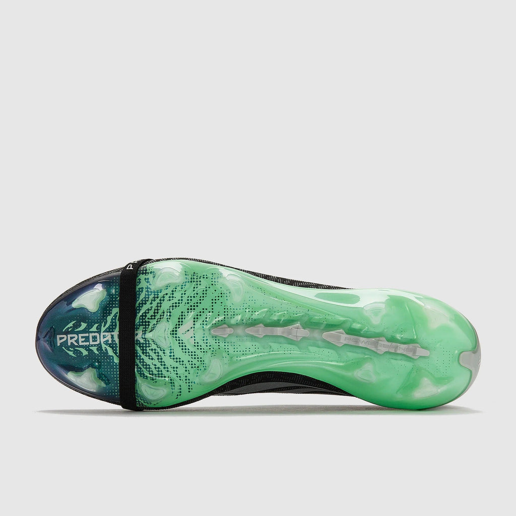 Adidas Predator Elite Tongue FG - Core Black/Silver Metallic/Pulse Mint