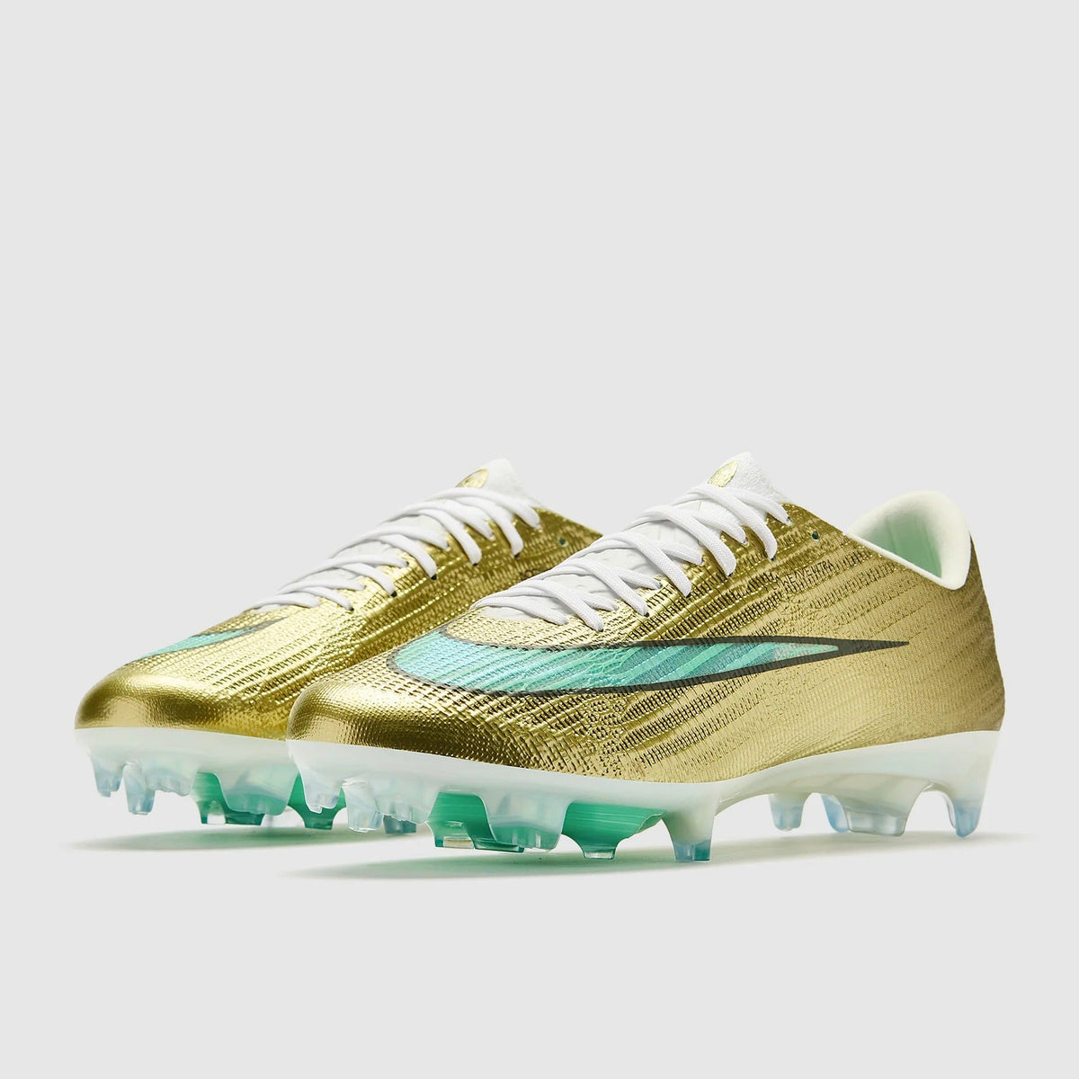 Nike Air Zoom Mercurial Superfly XI Elite x Mbappe FG - Metallic Gold/Green Glow
