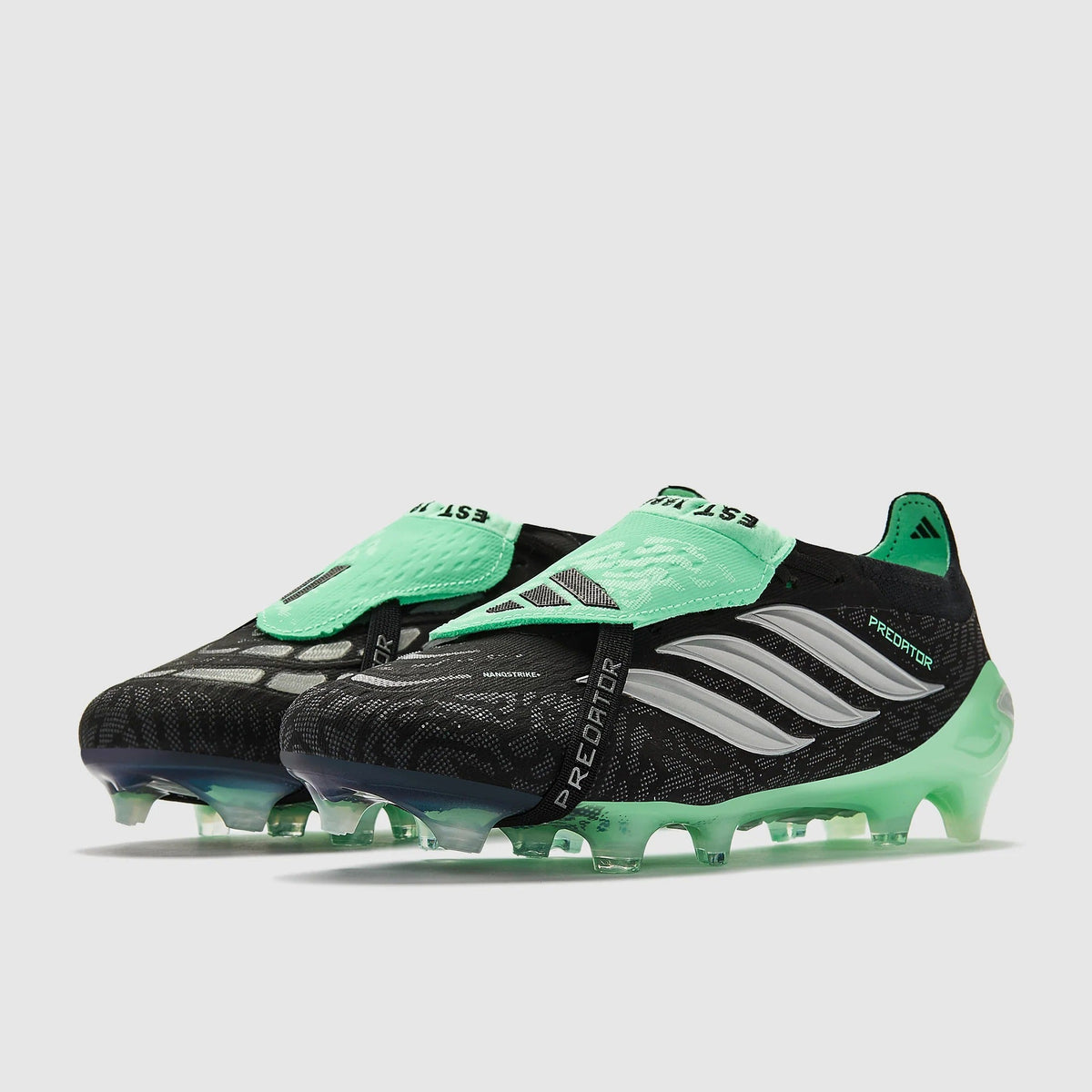 Adidas Predator Elite Tongue FG - Core Black/Silver Metallic/Pulse Mint