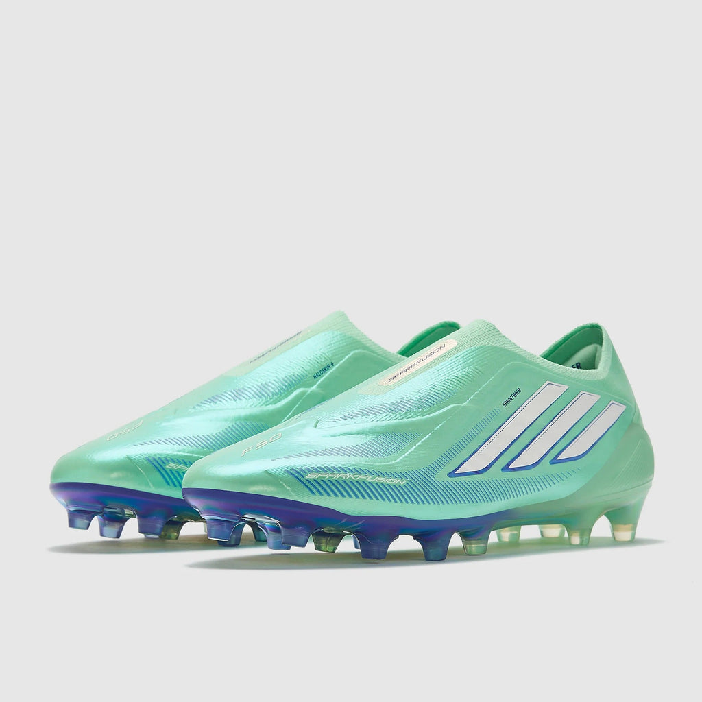 Adidas F50 Sparkfusion Elite Laceless FG/AG - Clear Mint/Footwear White/Solar Purple