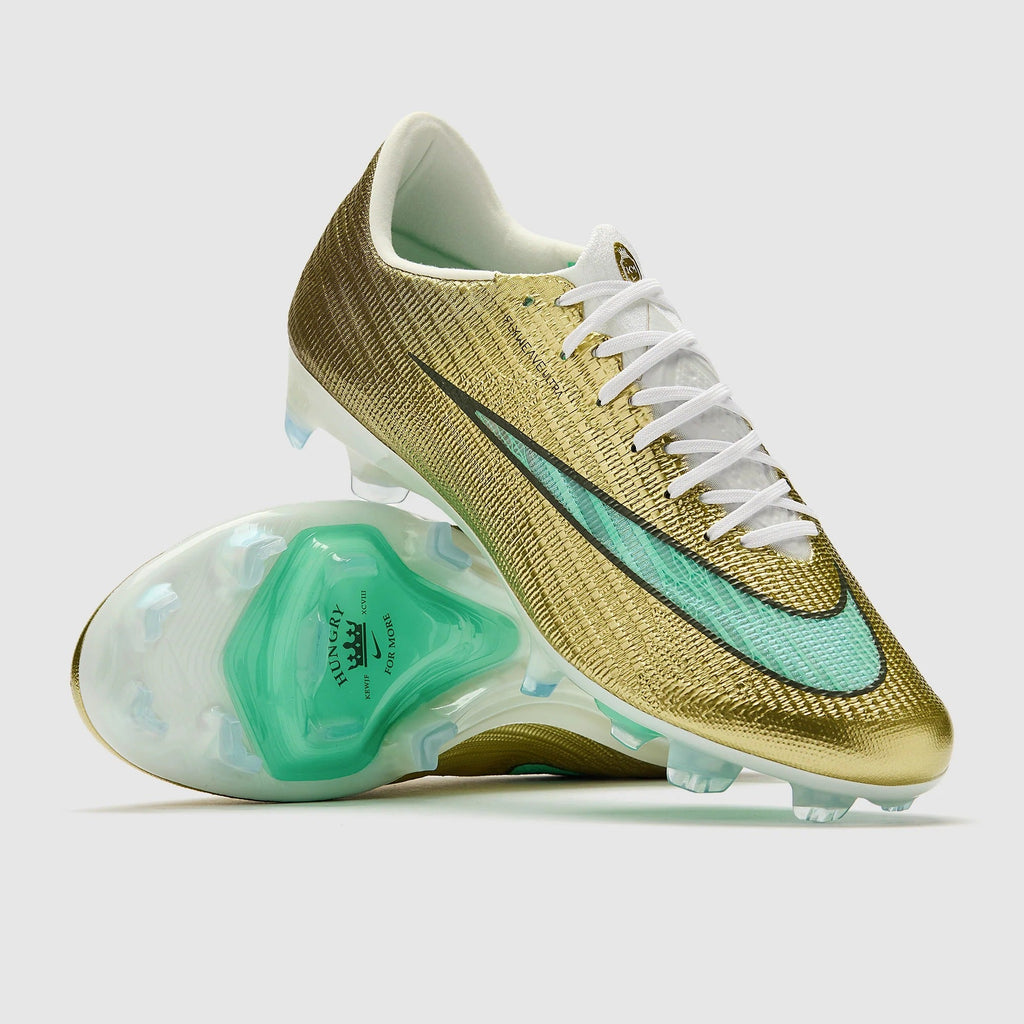 Nike Air Zoom Mercurial Superfly XI Elite x Mbappe FG - Metallic Gold/Green Glow