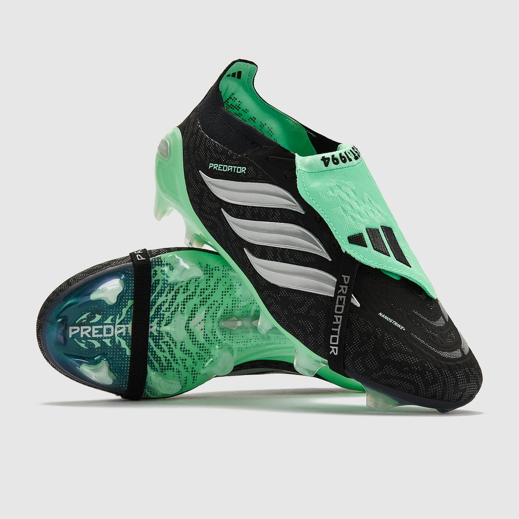 Adidas Predator Elite Tongue FG - Core Black/Silver Metallic/Pulse Mint