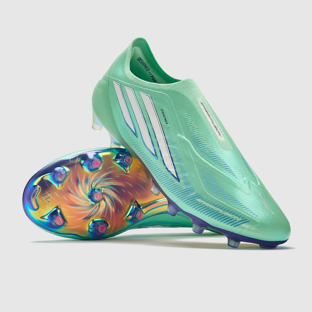 Adidas F50 Sparkfusion Elite Laceless FG/AG - Clear Mint/Footwear White/Solar Purple