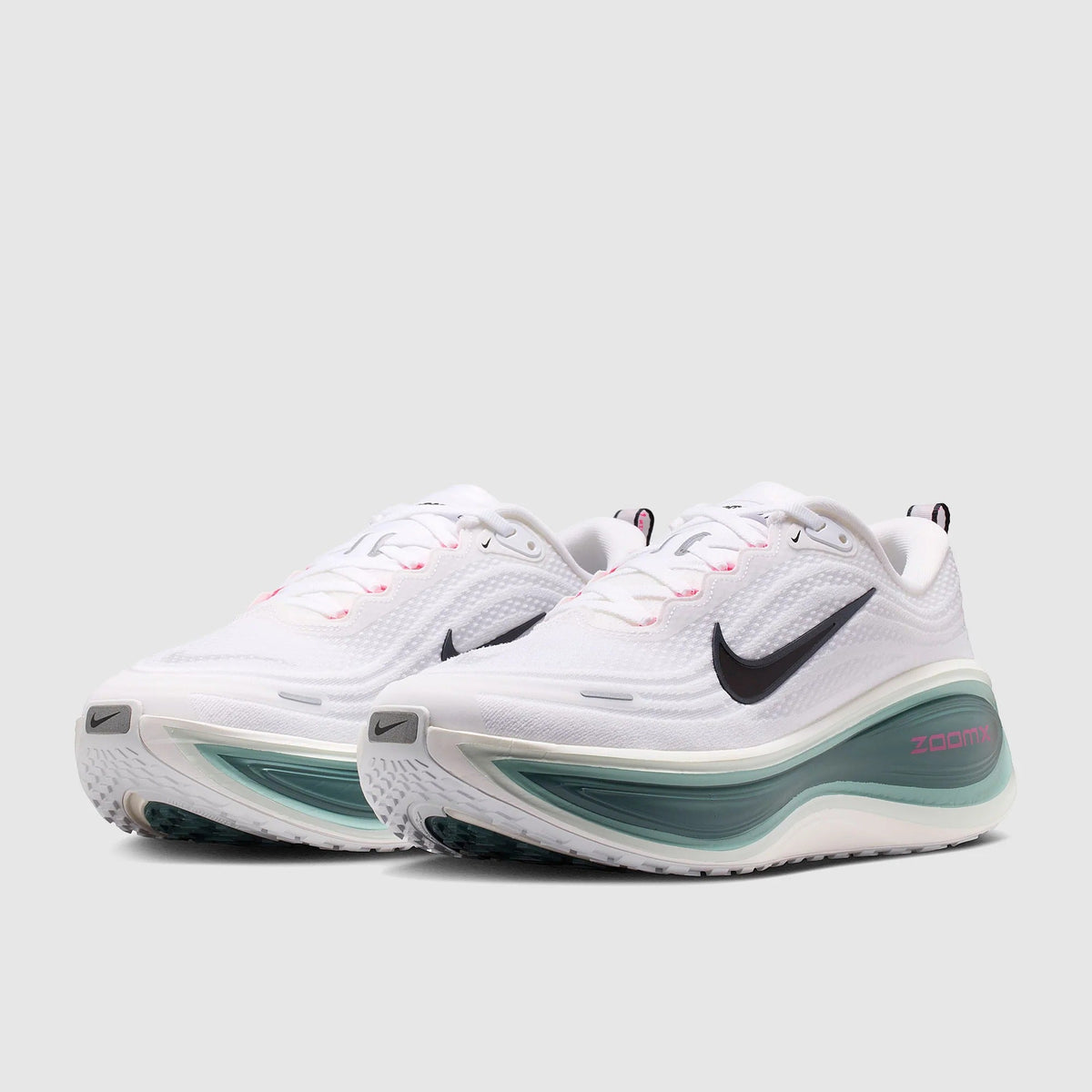 Nike Vomero Plus Men's Running Shoes - White/Black/Mineral Slate/Hyper Pink/Mineral/Barely Grey