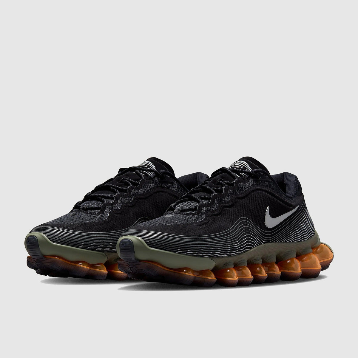 Nike Sportswear Air Liquid Max AW Men's Shoes - Black/Metallic Silver/Light Army/Pure Platinum/Total Orange